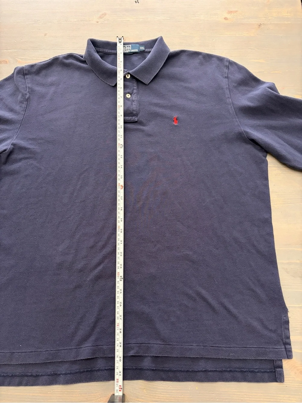 Ralph Lauren Long Sleeve Polo in Navy with Red Pony